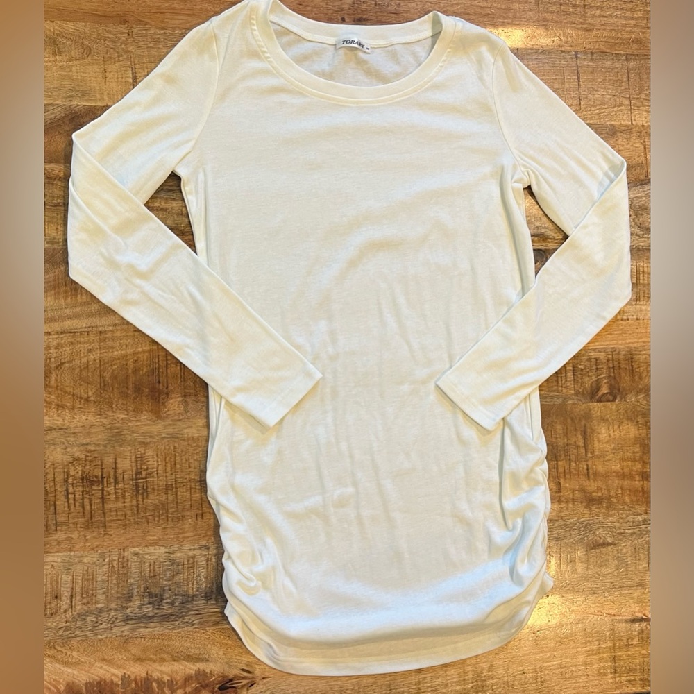 Torary Ruched Detail Long Sleeve Size Size Medium